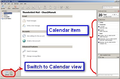 thunderbird calendar view