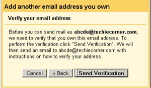 setup different from address in gmail
