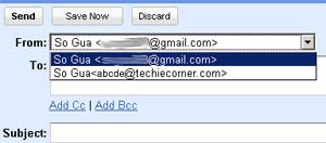 setup different from address in gmail