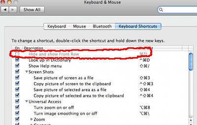 disable front row shortcut mac, disable front row, disable front row mac