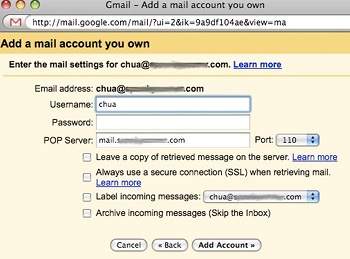 setup gmail receive other email, gmail receive other email