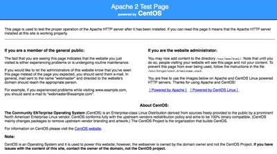 apache test page