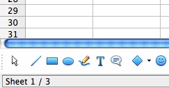 openoffice calc worksheet tab missing