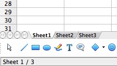 openoffice calc worksheet tab missing