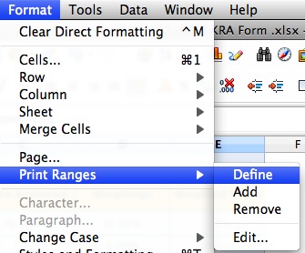 set print area calc, set print area